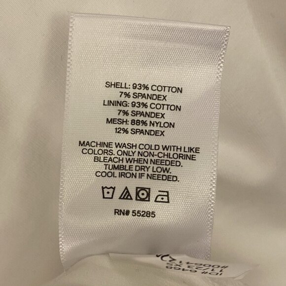 Express Womens Body Contour Stretch One Shoulder Mesh Cropped Tank White Size XS - Picture 13 of 16